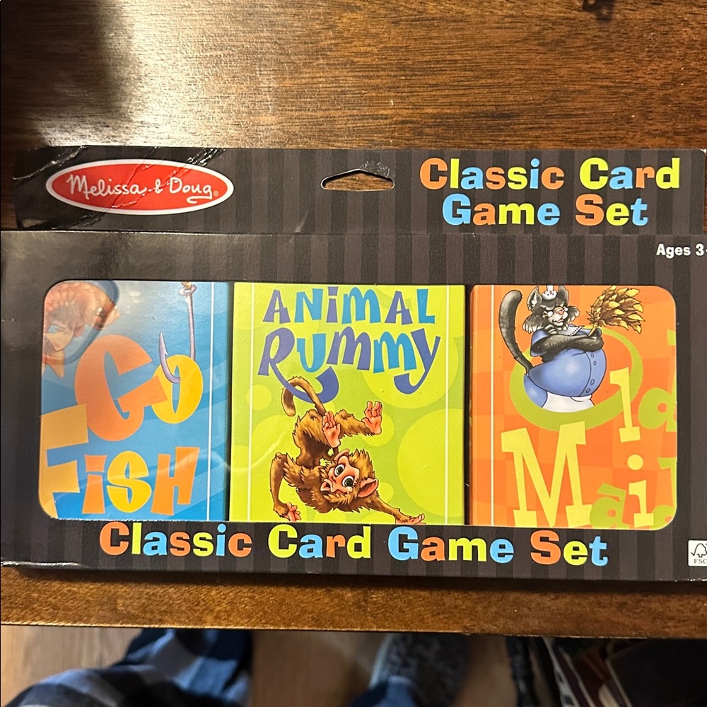 Melissa & Doug Vibrant Card Game Trio - Blue, Green, Orange